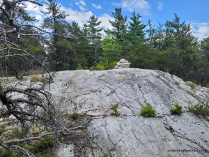 One of many cairns along the trail