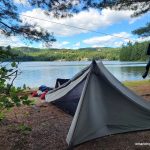 Made camp on Wright's Lake